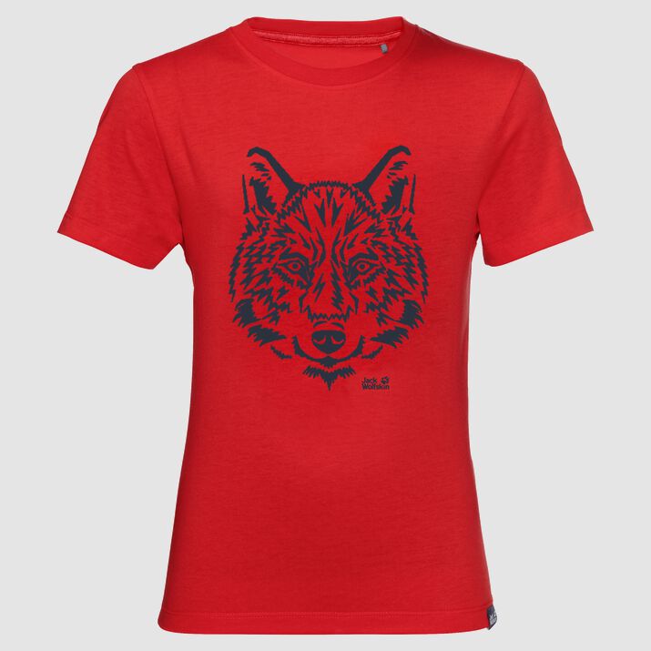 T-shirt Jack Wolfskin Brand Niños Rojos Mexico-8635719